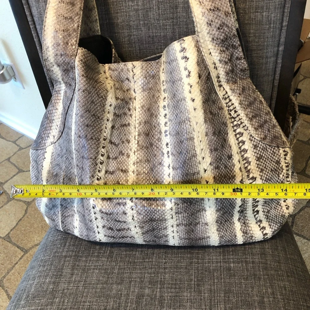 👜Beirn Jenna Watersnake Tote Natural